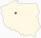 Mapa Polski - Barcin