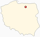 Mapa Polski - Barczewo