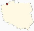 Mapa Polski - Koszalin