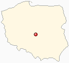 Mapa Polski - Pabianice