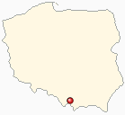 Mapa Polski - Jordanów