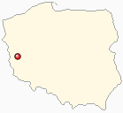Mapa Polski - Zielona Góra
