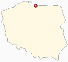 Mapa Polski - Krynica Morska