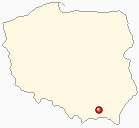 Mapa Polski - Jasło