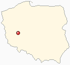 Mapa Polski - Osieczna