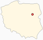 Mapa Polski - Ostrów Mazowiecka
