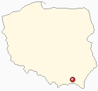 Mapa Polski - Krosno