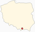 Mapa Polski - Stary Sącz
