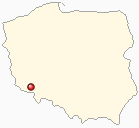 Mapa Polski - Świebodzice