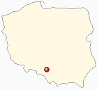 Mapa Polski - Katowice
