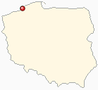Mapa Polski - Darłowo