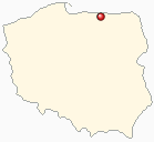 Mapa Polski - Bartoszyce