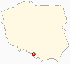 Mapa Polski - Bielsko-Biała