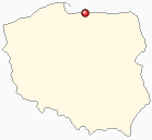 Mapa Polski - Braniewo
