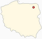 Mapa Polski - Ełk