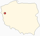 Mapa Polski - Gorzów Wielkopolski