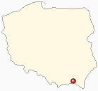 Mapa Polski - Iwonicz-Zdrój