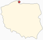 Mapa Polski - Jastarnia