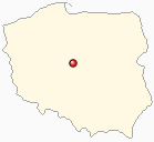 Mapa Polski - Kłodawa