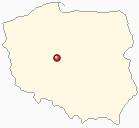 Mapa Polski - Konin