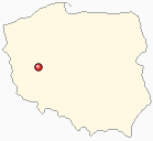 Mapa Polski - Kościan