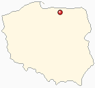 Mapa Polski - Lidzbark Warmiński