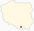 Mapa Polski - Limanowa
