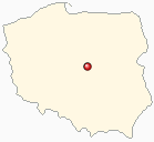 Mapa Polski - Łowicz