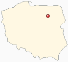 Mapa Polski - Myszyniec