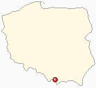 Mapa Polski - Nowy Targ