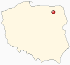 Mapa Polski - Orzysz