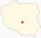 Mapa Polski - Piotrków Trybunalski