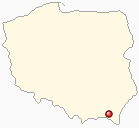 Mapa Polski - Sanok