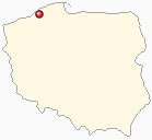 Mapa Polski - Sławno