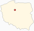 Mapa Polski - Toruń