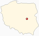 Mapa Polski - Warka