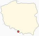 Mapa Polski - Wisła