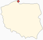 Mapa Polski - Władysławowo
