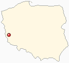 Mapa Polski - Żagań