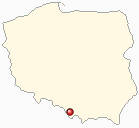 Mapa Polski - Żywiec