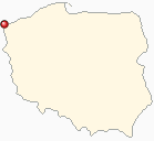 Mapa Polski - Świnoujście