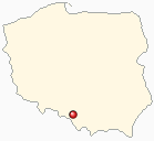 Mapa Polski - Kobiór