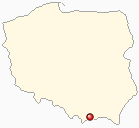 Mapa Polski - Piwniczna-Zdrój