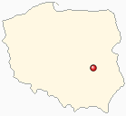 Mapa Polski - Czarnolas k/Zwolenia