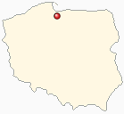 Mapa Polski - Mosty k/Gdyni