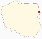 Mapa Polski - Gródek k/Białegostoku