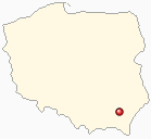 Mapa Polski - Głuchów k/Łańcuta
