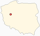 Mapa Polski - Żydowo k/Poznania