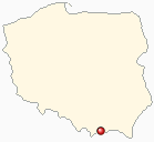 Mapa Polski - Żegiestów