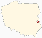 Mapa Polski - Suchawa k/Włodawy